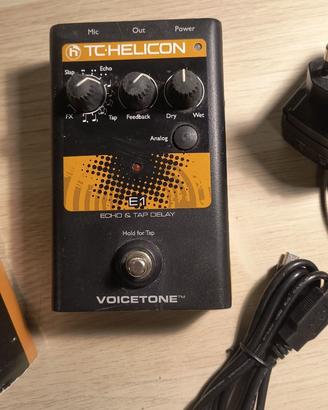 Pedale TC Helicon VoiceTone E1 Echo & Tap Delay