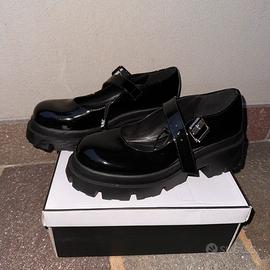 Scarpe nere in vernice platform da donna, 38. Zara