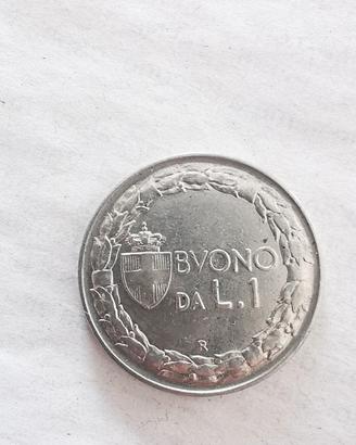1 lira moneta 1922