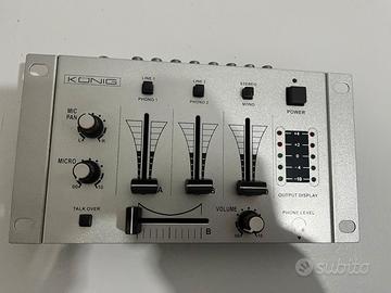 Mixer DJ 3 Canali König KN-DJMIXER10