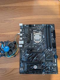 Gigabyte Z370P D3 + Intel Core i3-8100 + Dissipato