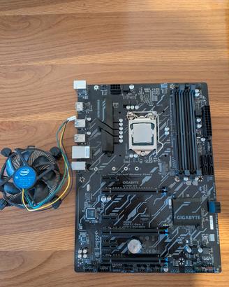 Gigabyte Z370P D3 + Intel Core i3-8100 + Dissipato