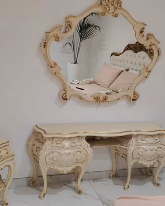 Set stile Barocco in legno massello