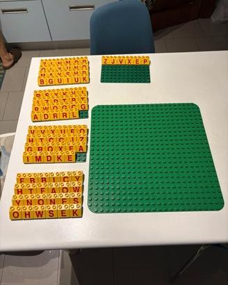 lego duplo alfabeto e basi