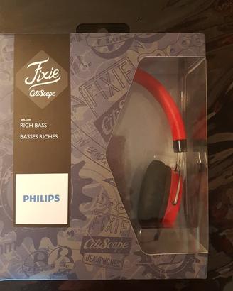 Cuffie Philips Fixie Citiscape Rosse