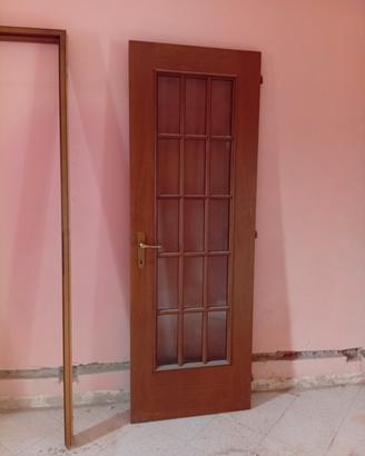 porte per interni con vetro 210x74 telaio 214x9...