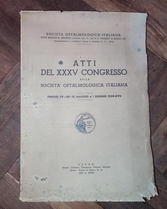 ATTI
 XXXV CONGRESSO
1939