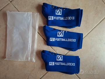Calze da Calcio Antiscivolo blu 3 paia nuove