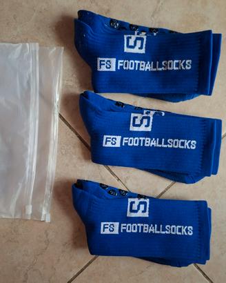 Calze da Calcio Antiscivolo blu 3 paia nuove