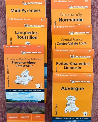 Cartine stradali regionali Francia
