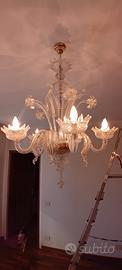 COPPIA DI LAMPADARI MURANO