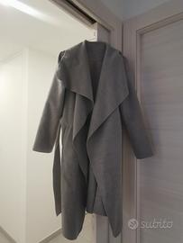 cappotto grigio morbido taglia unica