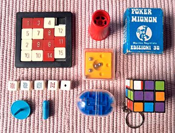 9 Giochi e Gadget Tascabili Anni 70 da Collezione