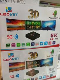 Smart tv box 8k android 12.0 8gb-128gb telecomando