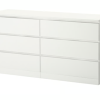 Cassettiera IKEA MALM 6 cassetti bianca come nuova