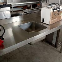 Tavolo Armadiato con Lavello (Inox)