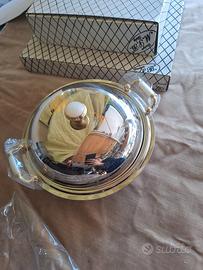 Portacaramelle vintage in acciaio inox e oro 24k