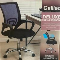 Sedia ufficio / scrivania con ruote già montata