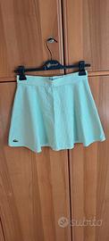 Gonna Tennis Vintage Lacoste - Righe Bianco/Verde