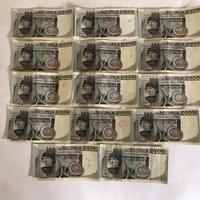 14 BANCONOTE  10000 LIRE  CASTAGNO 30 OTTOBRE 1976