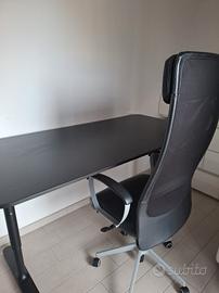 scrivania e sedia da ufficio ikea