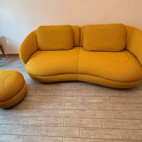 Divano Dondi salotti tre posti più pouf