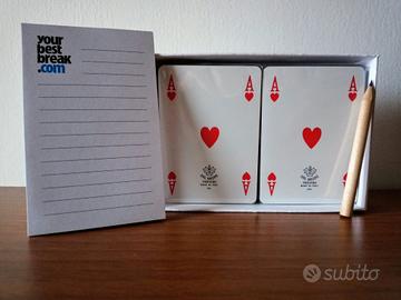 Set Carte Gioco Dal Negro Nuove Matita Blocchetto