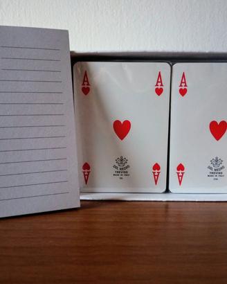Set Carte Gioco Dal Negro Nuove Matita Blocchetto