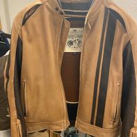 Giubbotto moto in vera pelle originale Triumph