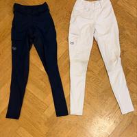 Pantaloni Equitazione Mascalchi XS bianco/nero