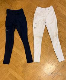 Pantaloni Equitazione Mascalchi XS bianco/nero