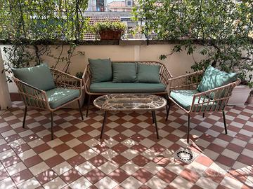 Set salotto da giardino solo ritiro a mano