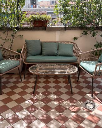 Set salotto da giardino solo ritiro a mano