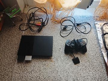  PS2 slim più cavi e controlli 