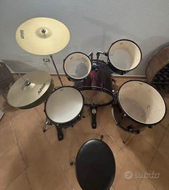 batteria Ashton, piatti, sgabello 