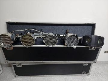 n. 14 fari par led + flight case