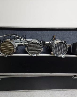 n. 14 fari par led + flight case