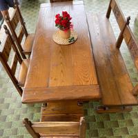 Tavolo Tarpac in lagno massello