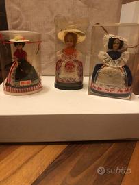 Set 3 bambole da collezione