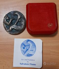Medaglia bronzo Salvatore Fiume "Aci e Galatea"