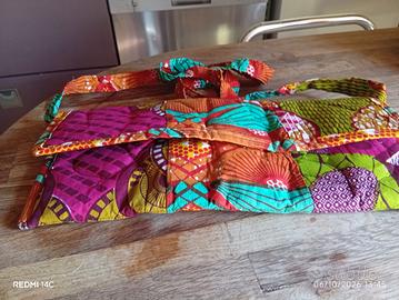 borsetta artigianale patchwork Africa
