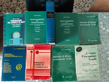 Lotto di 9 libri giuridici.