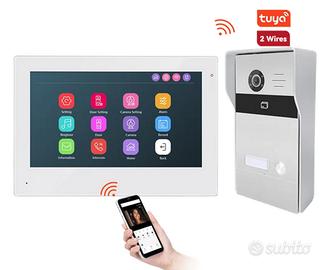 Videocitofono IP WiF con monitor 7" touch + RFID