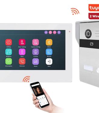 Videocitofono IP WiF con monitor 7" touch + RFID