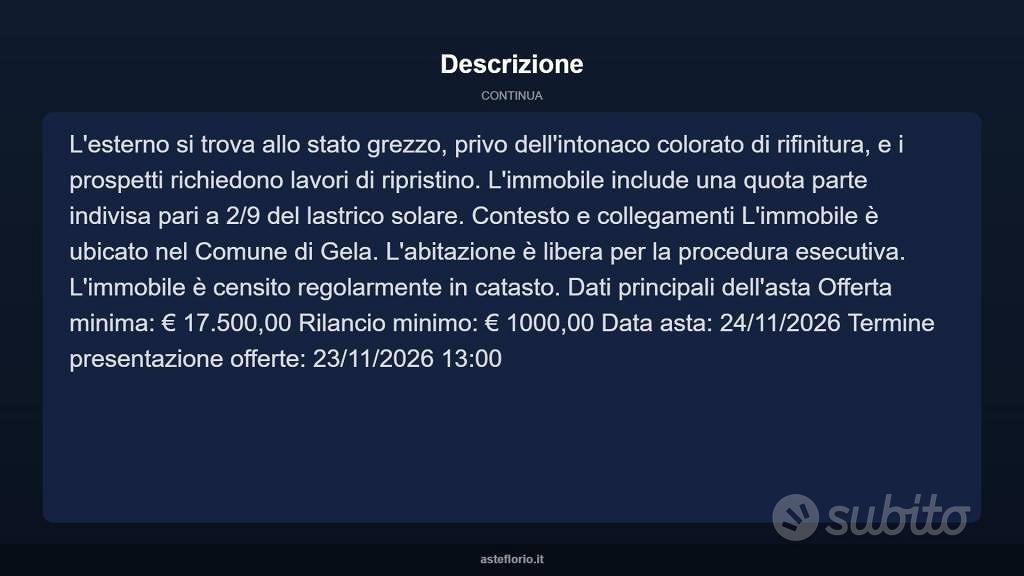 Appartamento – Gela, Cantina Sociale, Caltanissetta - Vista 5