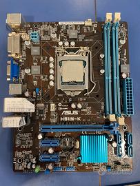 Scheda Madre Asus H61M-k I3 4gb ram Socket 1155