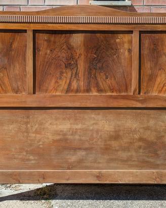 Letto antico di legno antico metà ottocento