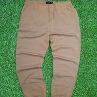 pantaloni XL jogger tuta beige elasticizzati