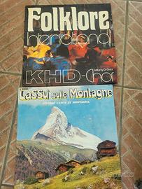 2 LP vinile: folklore e canti alpini, come da foto