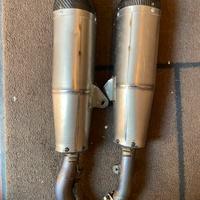 Doppio scarico arrow in titanio e carbonio crf 450